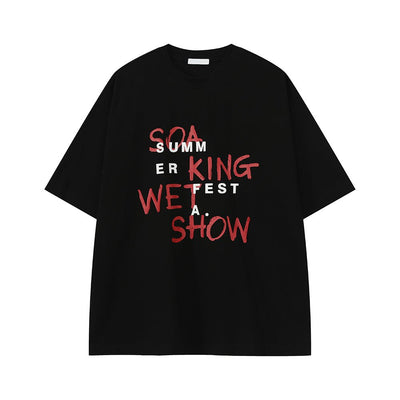 Round neck loose T-shirt OR4319 - ORUN