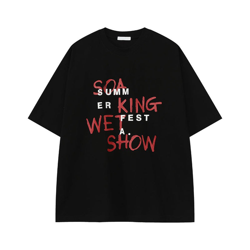 Round neck loose T-shirt OR4319 - ORUN