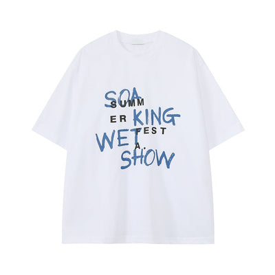Round neck loose T-shirt OR4319 - ORUN