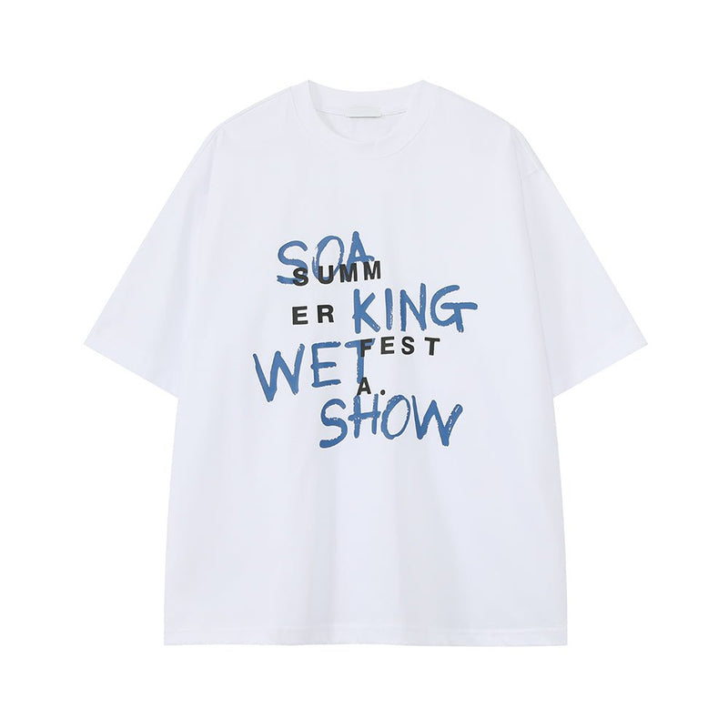Round neck loose T-shirt OR4319 - ORUN