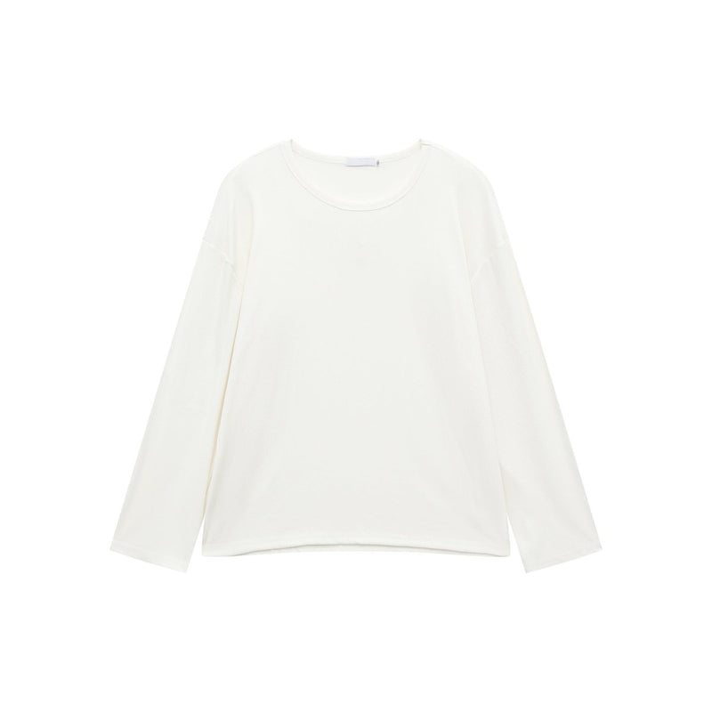 Round neck plain long sleeve T-shirt OR4655 - 韓国メンズファッション通販 - ORUN - 