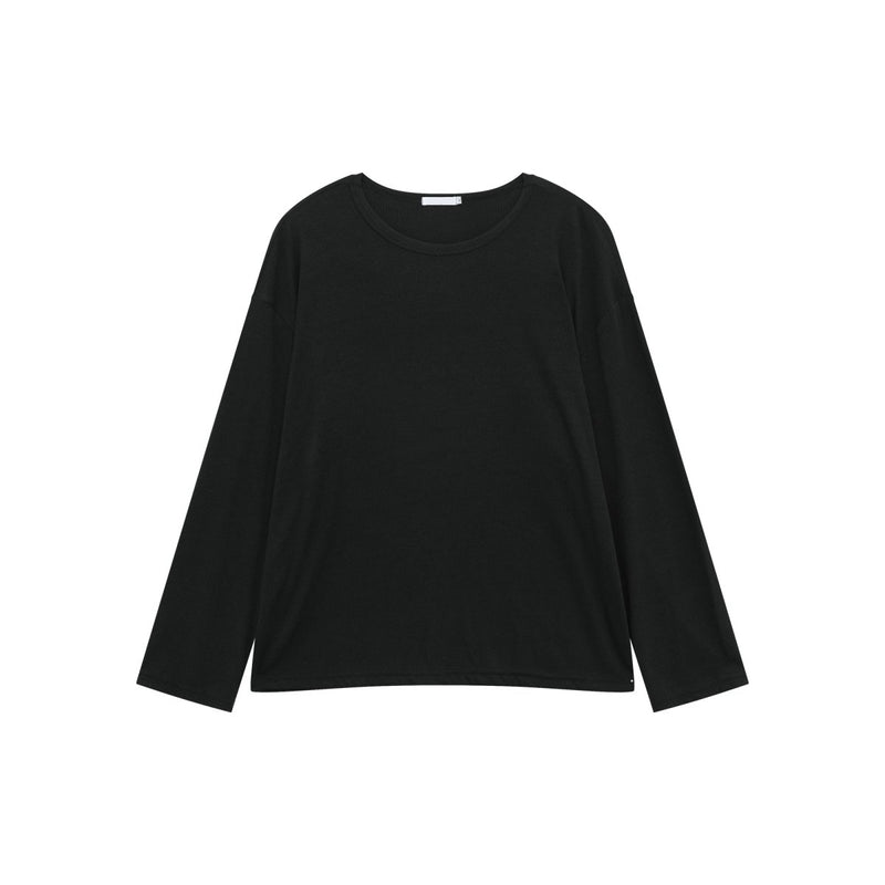 Round neck plain long sleeve T-shirt OR4655 - 韓国メンズファッション通販 - ORUN - 