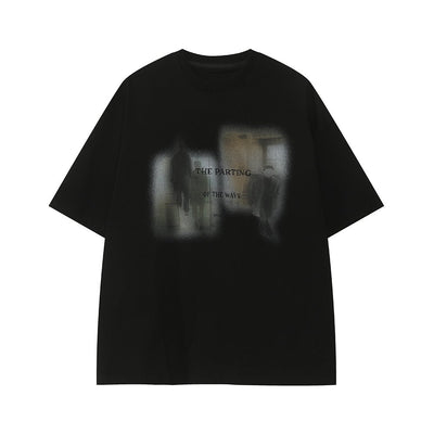 Round neck short sleeve T-shirt OR4439 - 韓国メンズファッション通販 - ORUN - 