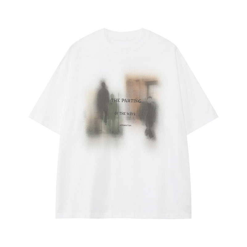 Round neck short sleeve T-shirt OR4439 - 韓国メンズファッション通販 - ORUN - 