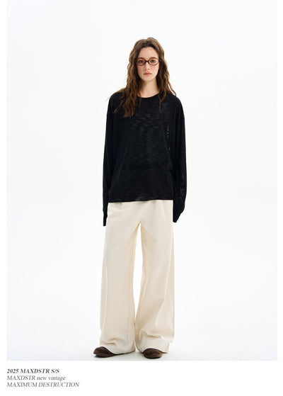 Sheer long - sleeved T-shirt OR4611 - 韓国メンズファッション通販 - ORUN - 