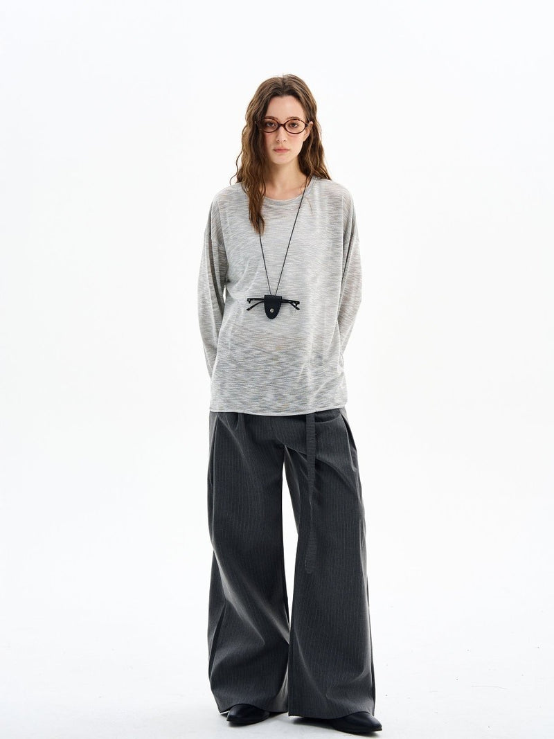 Sheer long - sleeved T-shirt OR4611 - 韓国メンズファッション通販 - ORUN - 