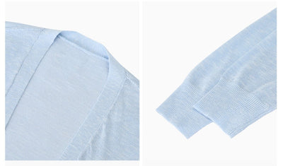 Sheer V - neck cardigan OR4248 - ORUN