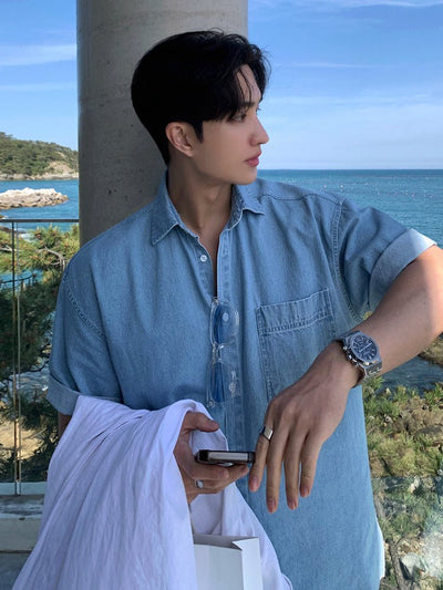 サマーデニムシャツ / SHIRT OR4524 - 韓国メンズファッション通販 - ORUN - 