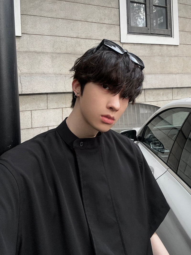 Short sleeve stand collar shirt OR2895 - ORUN