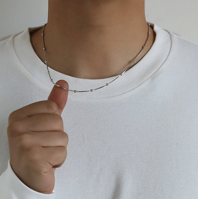 Snake bone chain titanium necklace OR3009 - ORUN