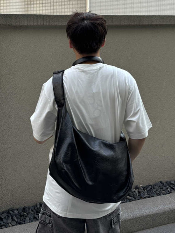 Soft leather large capacity shoulder bag OR4960