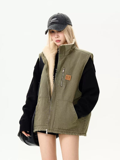 Stand collar cotton vest jacket OR3941 - ORUN