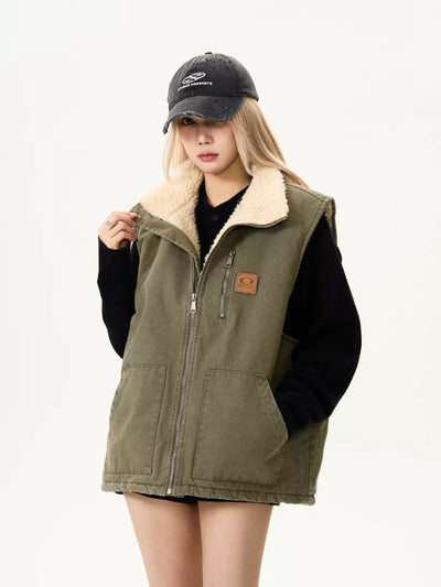 Stand collar cotton vest jacket OR3941 - ORUN
