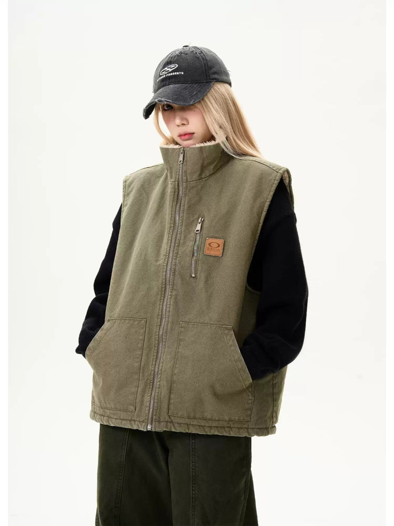 Stand collar cotton vest jacket OR3941 - ORUN