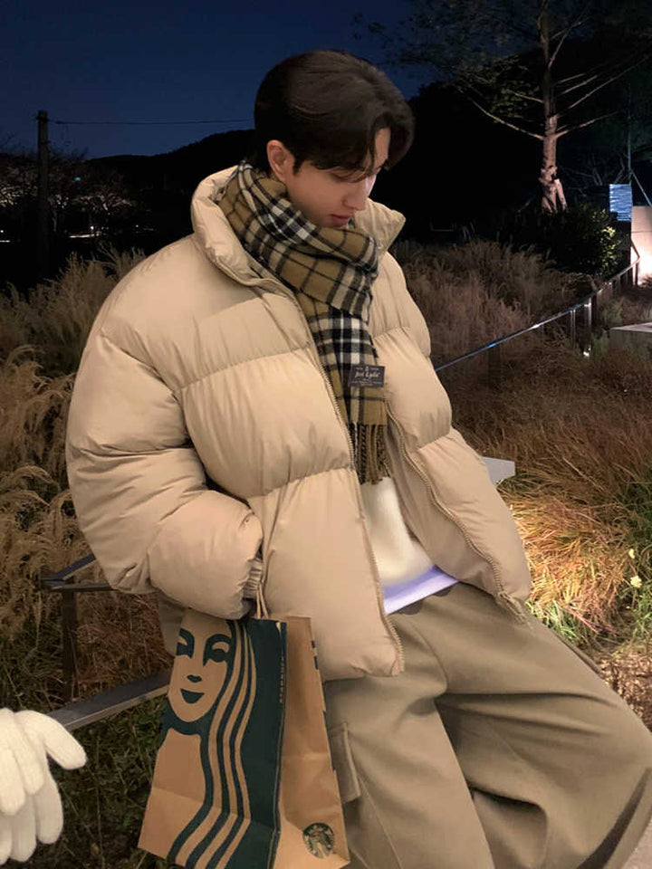 Stand collar down jacket OR3755 – 韓国メンズファッション通販 - ORUN -