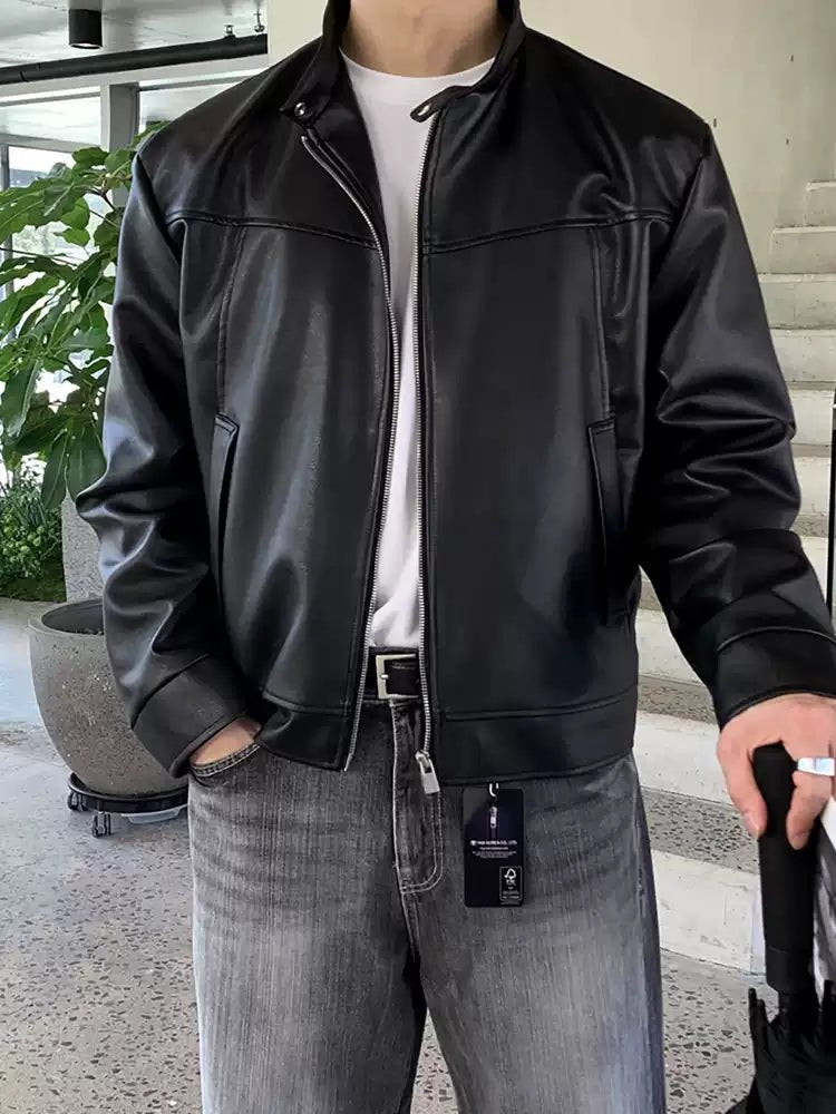 クラシックレザーライダースジャケット | 洗練されたアーバンスタイル クラシックレザーライダースジャケット | 洗練されたアーバンスタイル