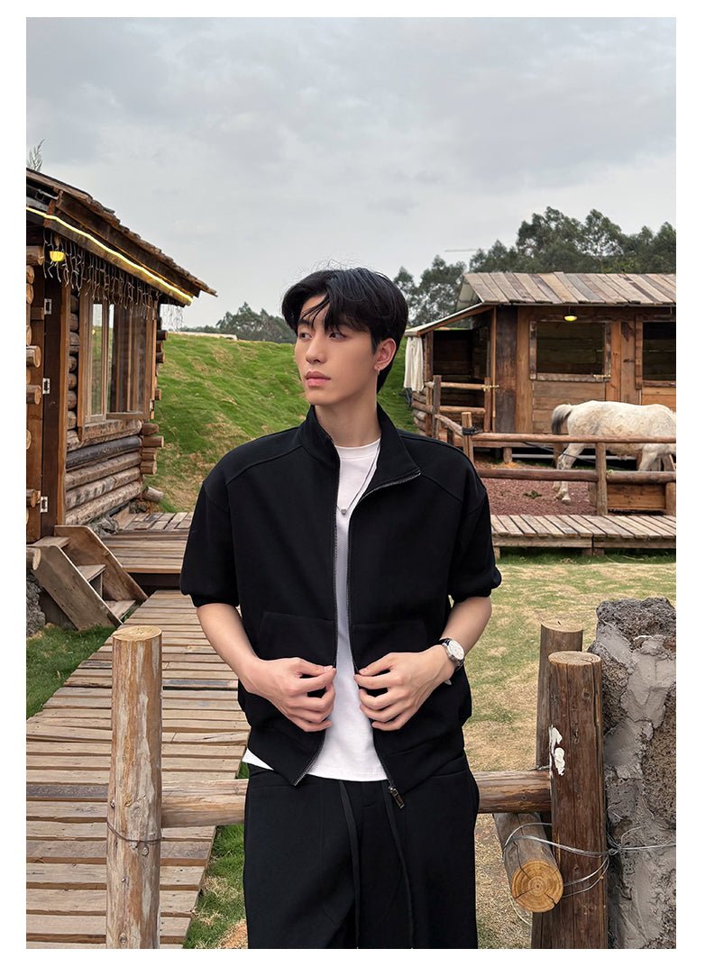 Stand collar sweat set OR4274 - ORUN