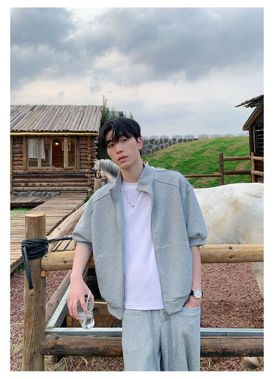 Stand collar sweat set OR4274 - ORUN