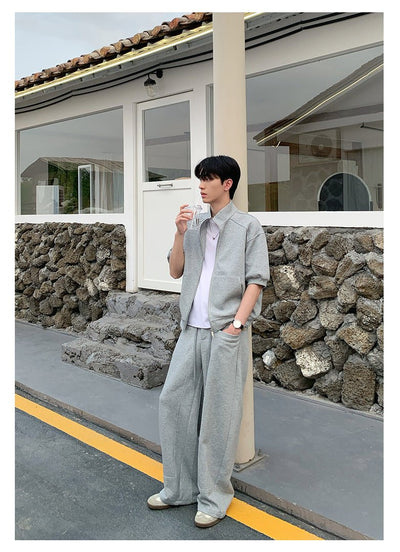 Stand collar sweat set OR4274 - ORUN