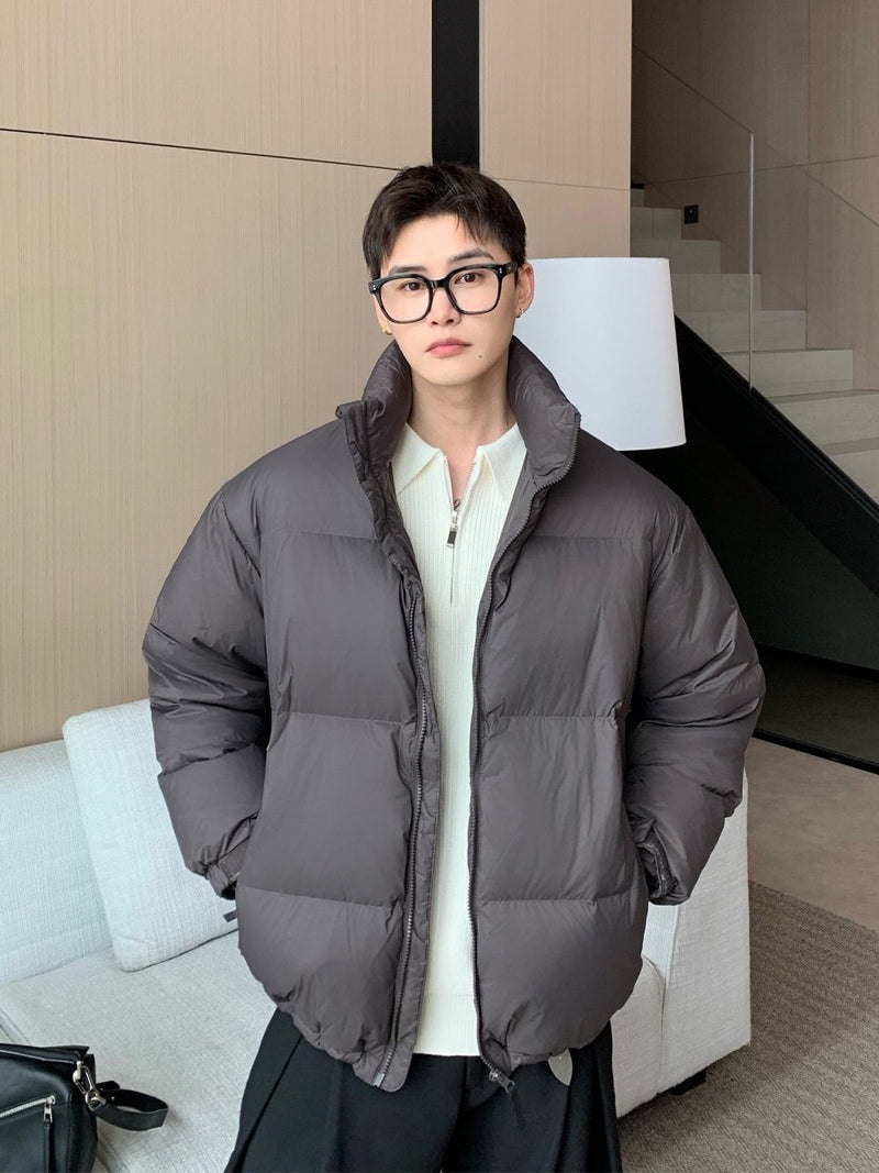 Stand Collar White Duck Down Jacket OR4812 - 韓国メンズファッション通販 - ORUN - 