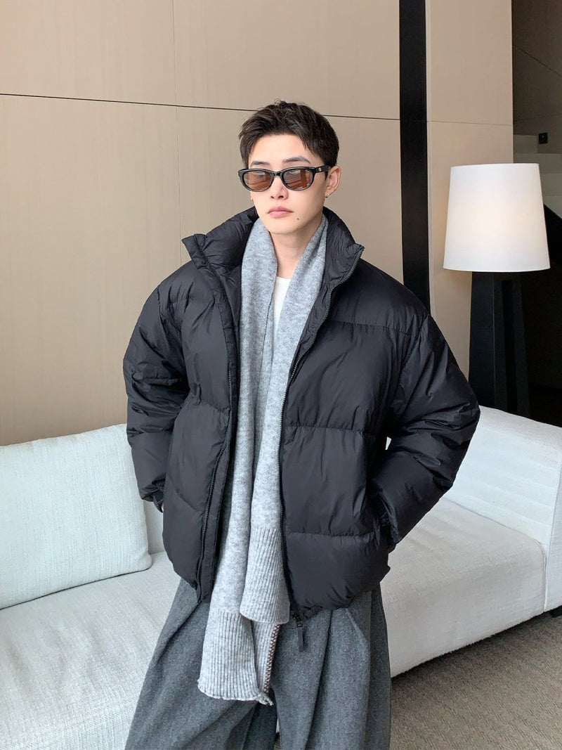 Stand Collar White Duck Down Jacket OR4812 - 韓国メンズファッション通販 - ORUN - 