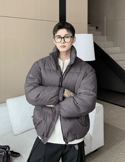 Stand Collar White Duck Down Jacket OR4812 - 韓国メンズファッション通販 - ORUN - 