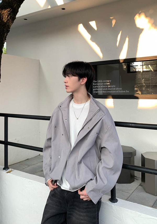 Stand collar zipper jacket OR3580