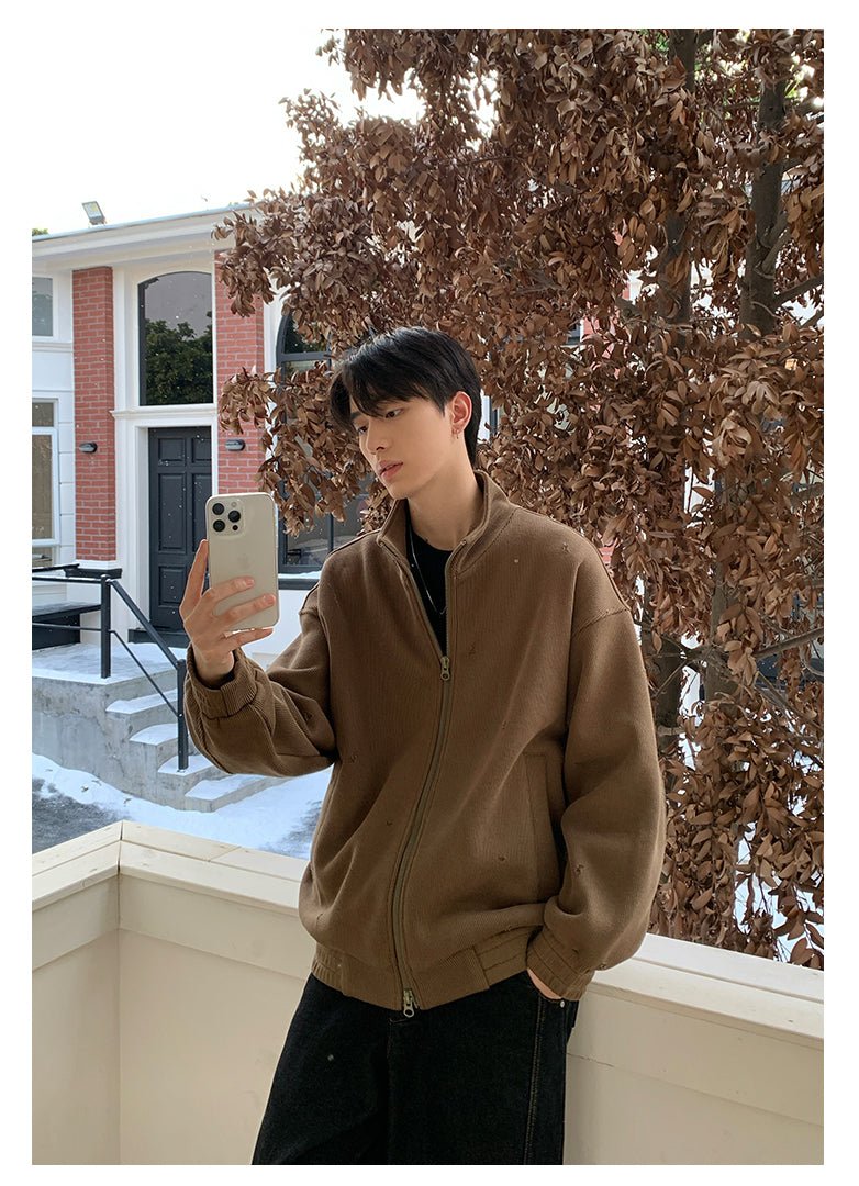 Stand collar zipper sweatshirt OR3916 - ORUN