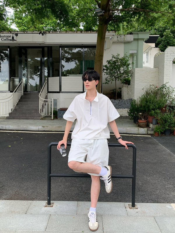 Stand-up collar polo shirt setup OR3285