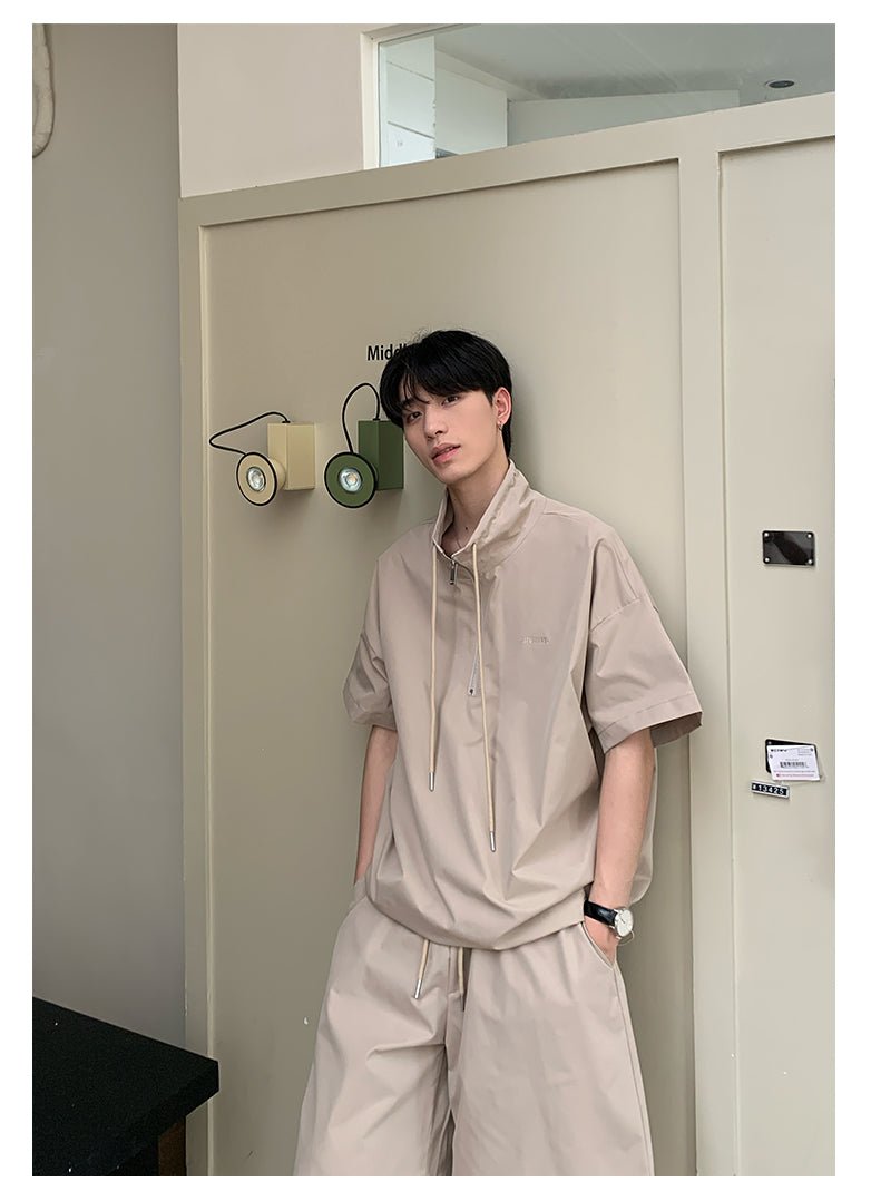 Stand - up collar polo shirt setup OR3285 - ORUN