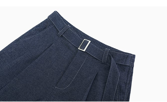 Straight denim belt pants OR3308 - ORUN