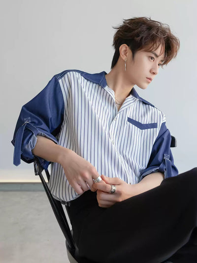 Striped long sleeve shirt OR4205 - ORUN