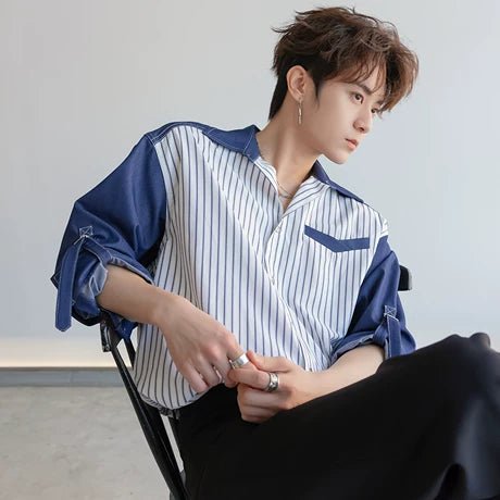 Striped long sleeve shirt OR4205 - ORUN