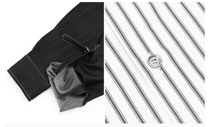 Striped long sleeve shirt OR4205 - ORUN