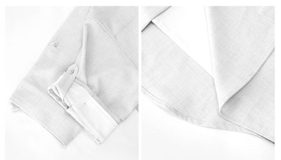 【ネクタイ付き重ね着風デザイン】Striped short sleeve tie shirt OR4251 - ORUN