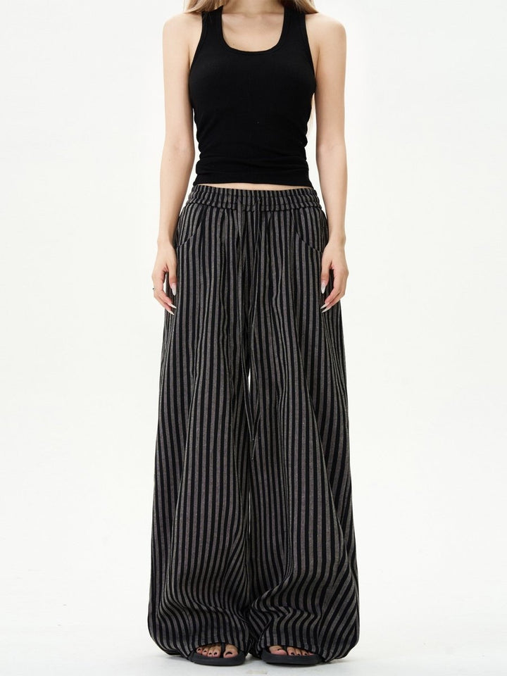 Striped wide pants OR4466 – 韓国メンズファッション通販 - ORUN -