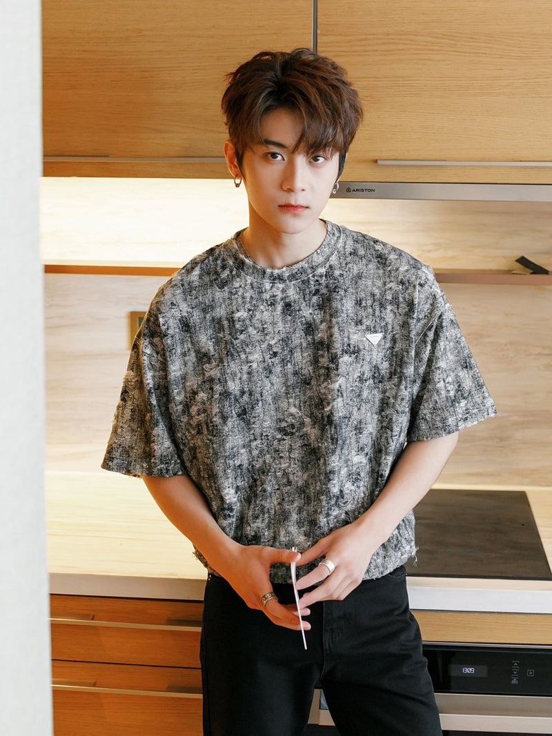 Summer color marble T-shirt OR2992 - ORUN