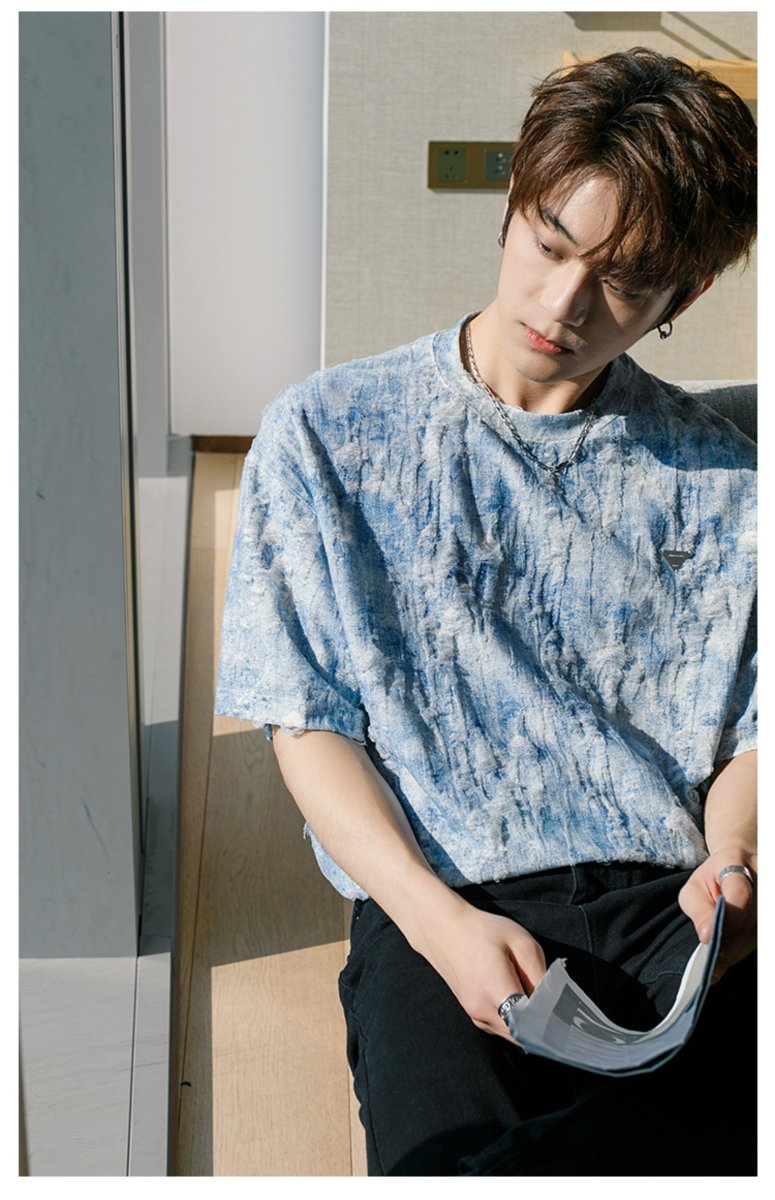 Summer color marble T-shirt OR2992 - ORUN