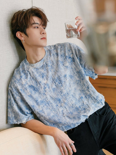 Summer color marble T-shirt OR2992 - ORUN