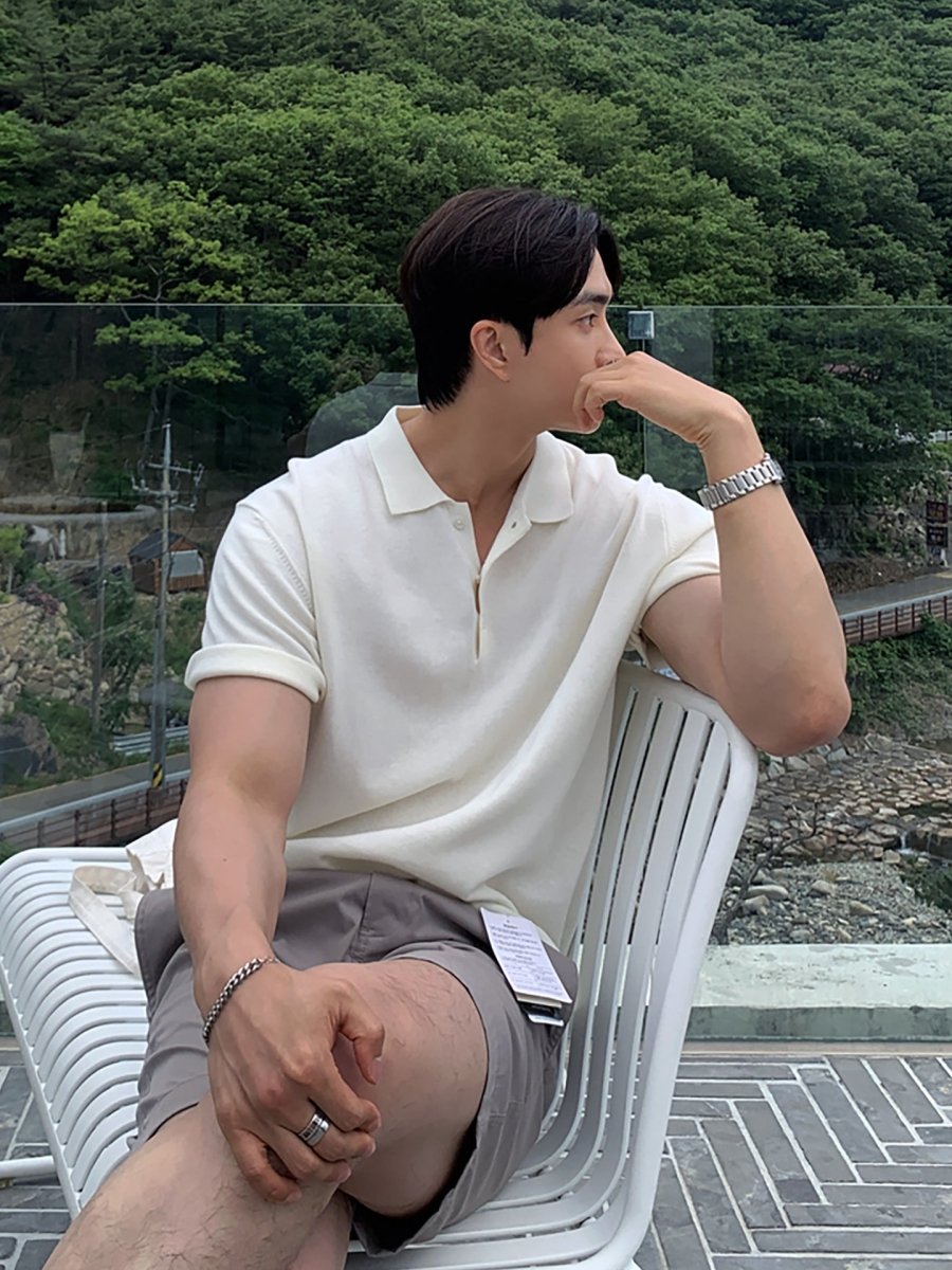 サマーニットポロシャツ メンズ｜Summer Knit POLO OR4449 – 韓国