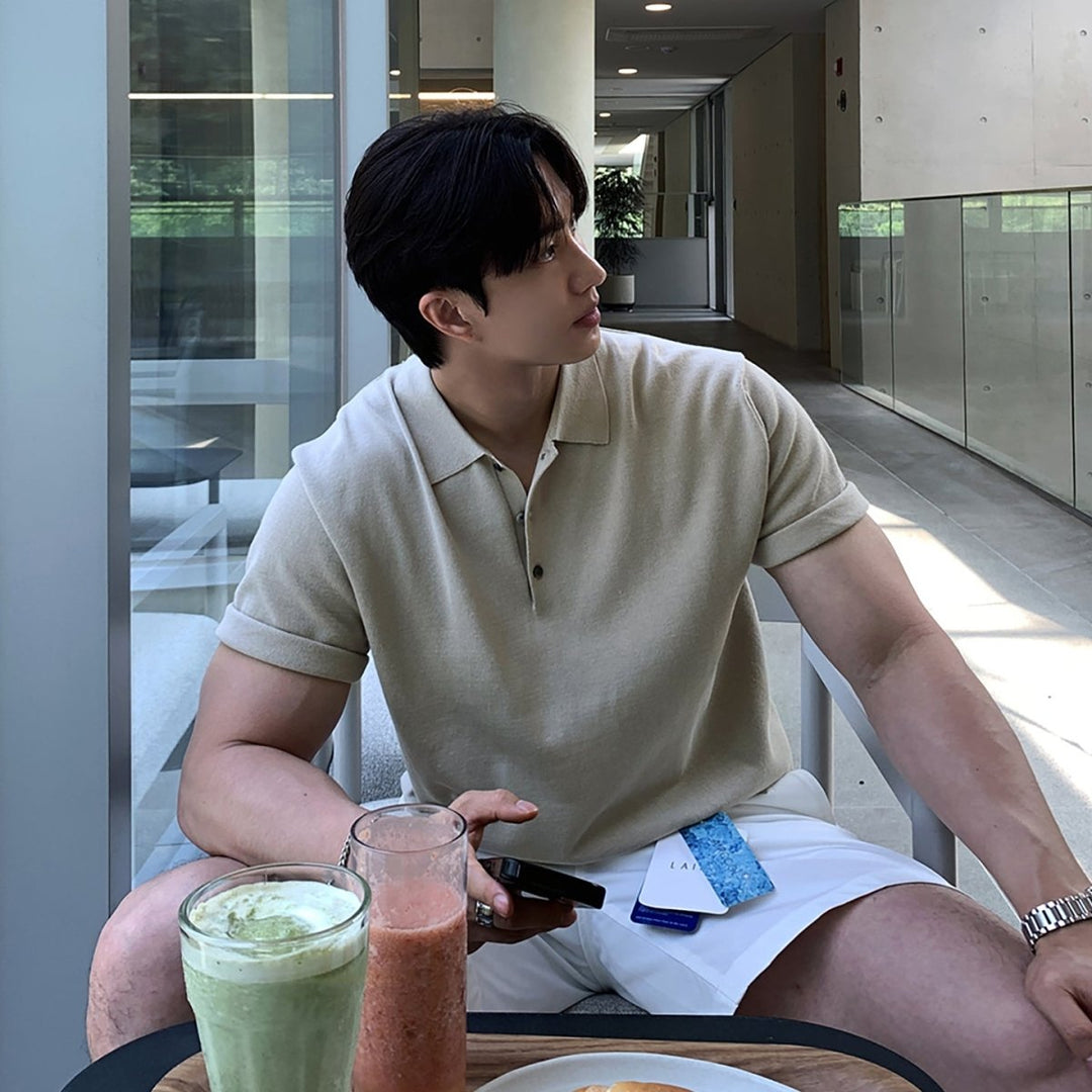 サマーニットポロシャツ メンズ｜Summer Knit POLO OR4449 – 韓国