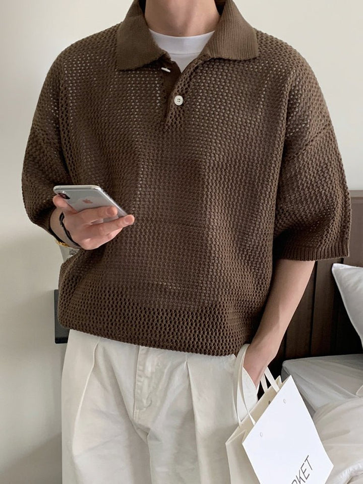 Summer knit polo shirt OR3110 – ORUN