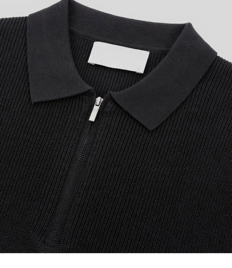 Summer knit with half zip OR3240 - ORUN
