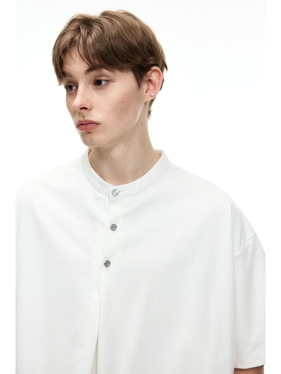 モダンバンドカラービッグシルエットTシャツ メンズ / Modern Band Collar OR4420 - 韓国メンズファッション通販 - ORUN - 