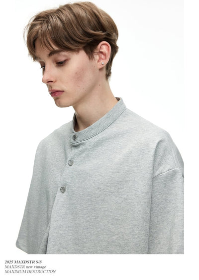 モダンバンドカラービッグシルエットTシャツ メンズ / Modern Band Collar OR4420 - 韓国メンズファッション通販 - ORUN - 