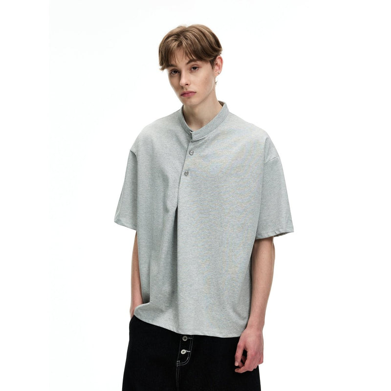 モダンバンドカラービッグシルエットTシャツ メンズ / Modern Band Collar OR4420 - 韓国メンズファッション通販 - ORUN - 