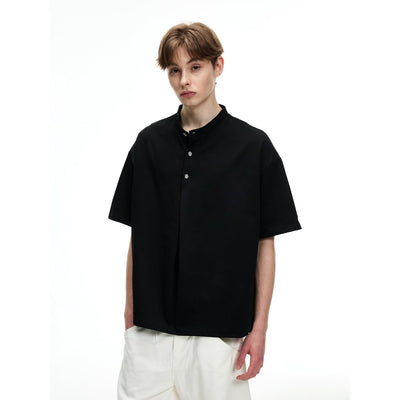 モダンバンドカラービッグシルエットTシャツ メンズ / Modern Band Collar OR4420 - 韓国メンズファッション通販 - ORUN - 