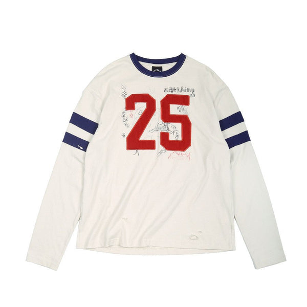 ナンバリング フットボール ロングスリーブTシャツ OR5214