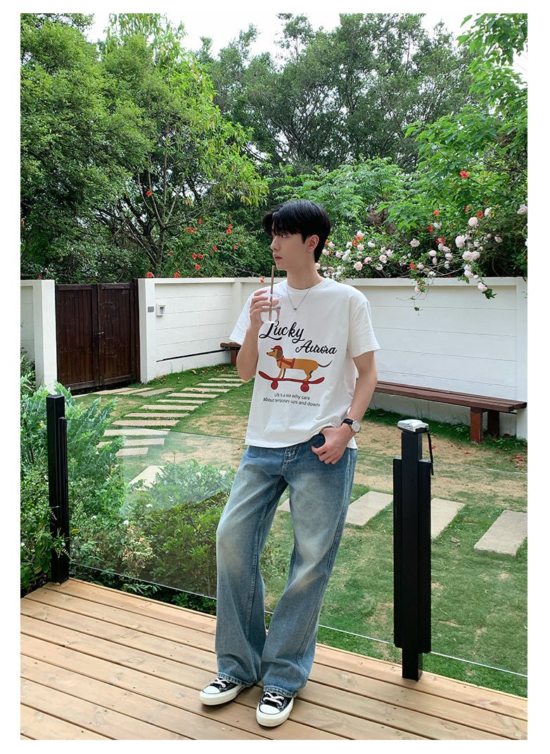 ラウンドネックTシャツ メンズ 半袖｜Round Neck TEE OR4376 - 韓国メンズファッション通販 - ORUN - 