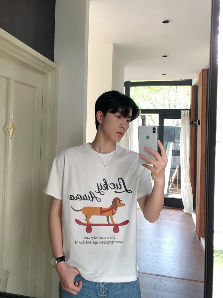 ラウンドネックTシャツ メンズ 半袖｜Round Neck TEE OR4376 - 韓国メンズファッション通販 - ORUN - 